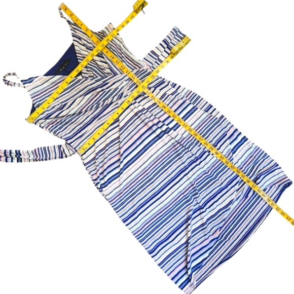 White House Black Market 🔖NWT! Rainbow Stripe Sundress - Size 10 - Picture 11 of 16